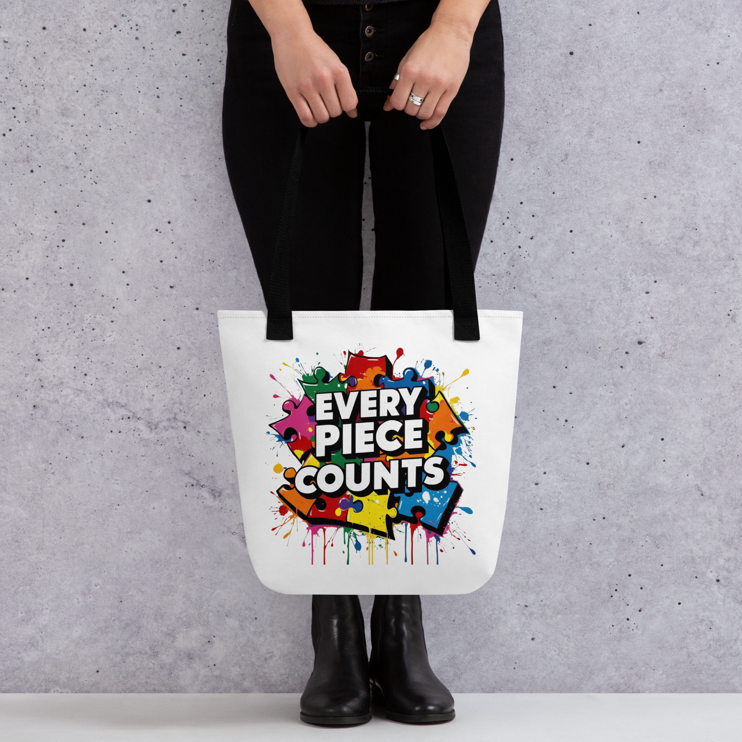 "Every Piece Counts" Tote bag