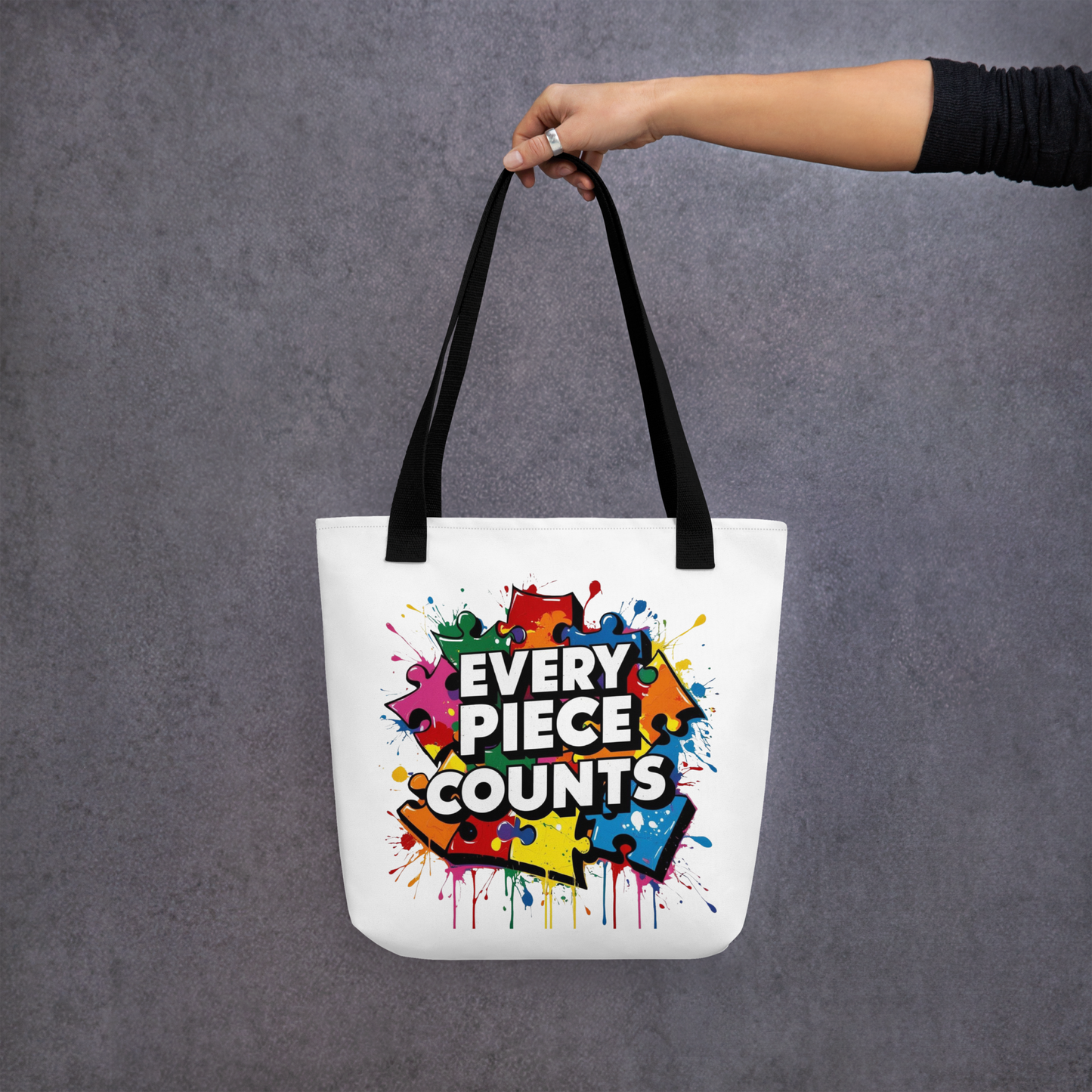 "Every Piece Counts" Tote bag