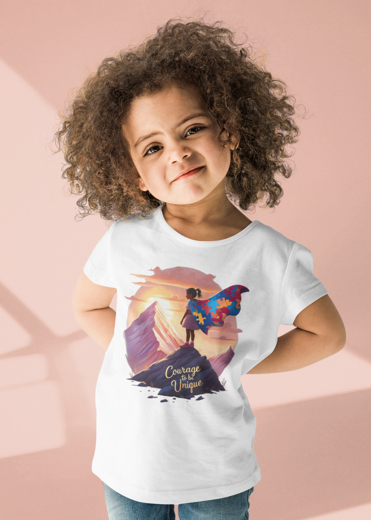 "Courage To Be Unique" Girls Youth classic tee