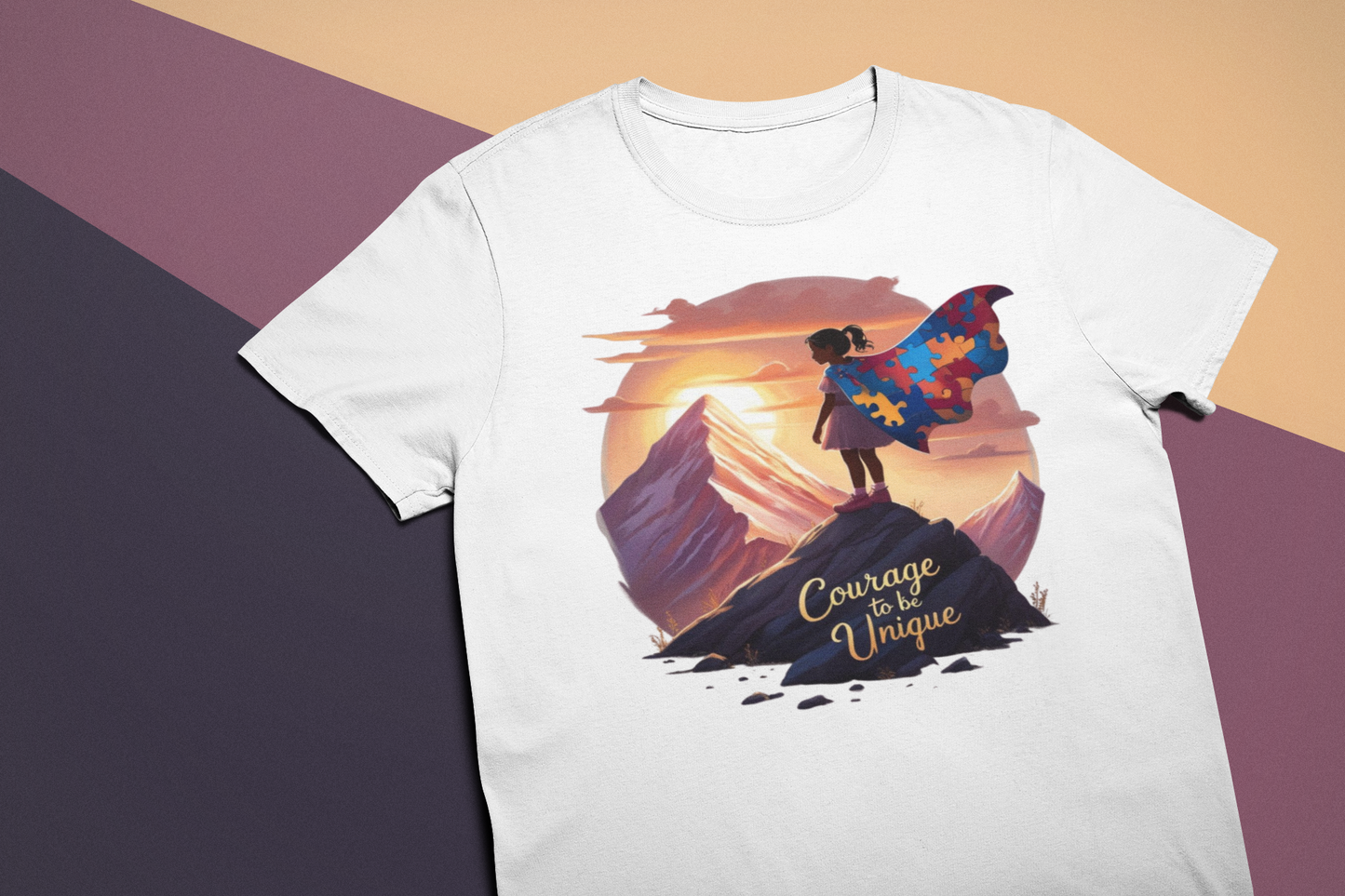 "Courage To Be Unique" Girls Youth classic tee