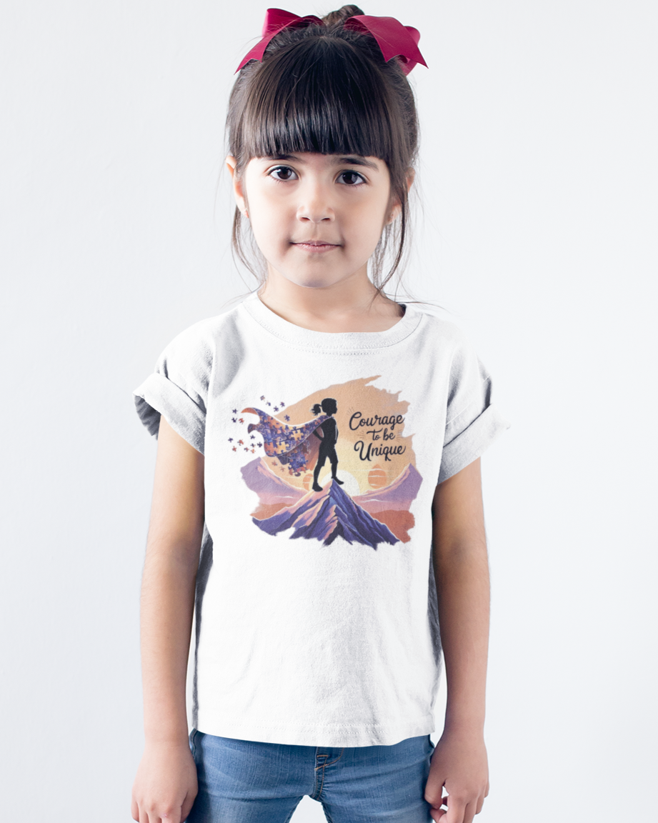 "Courage To Be Unique" Girls Youth classic tee