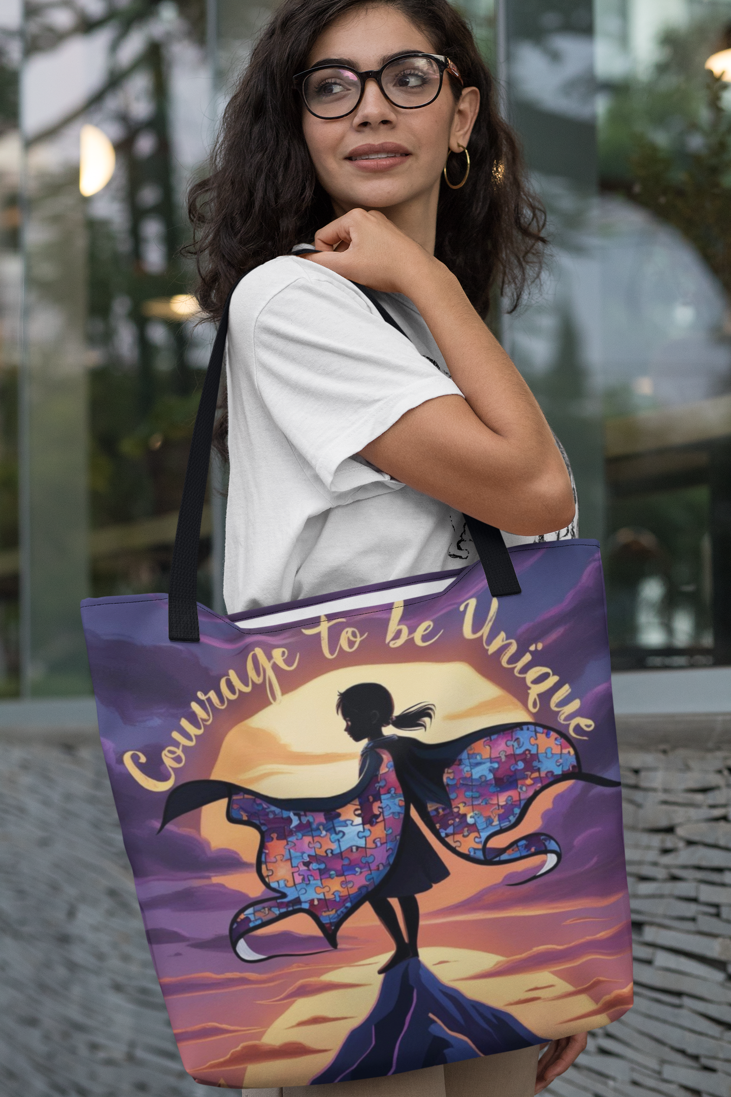 "Courage To Be Unique" Tote bag